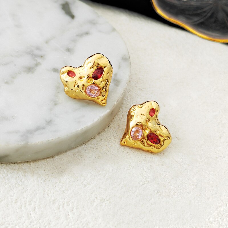 Heart Stud Earrings women  Lastricks | London.