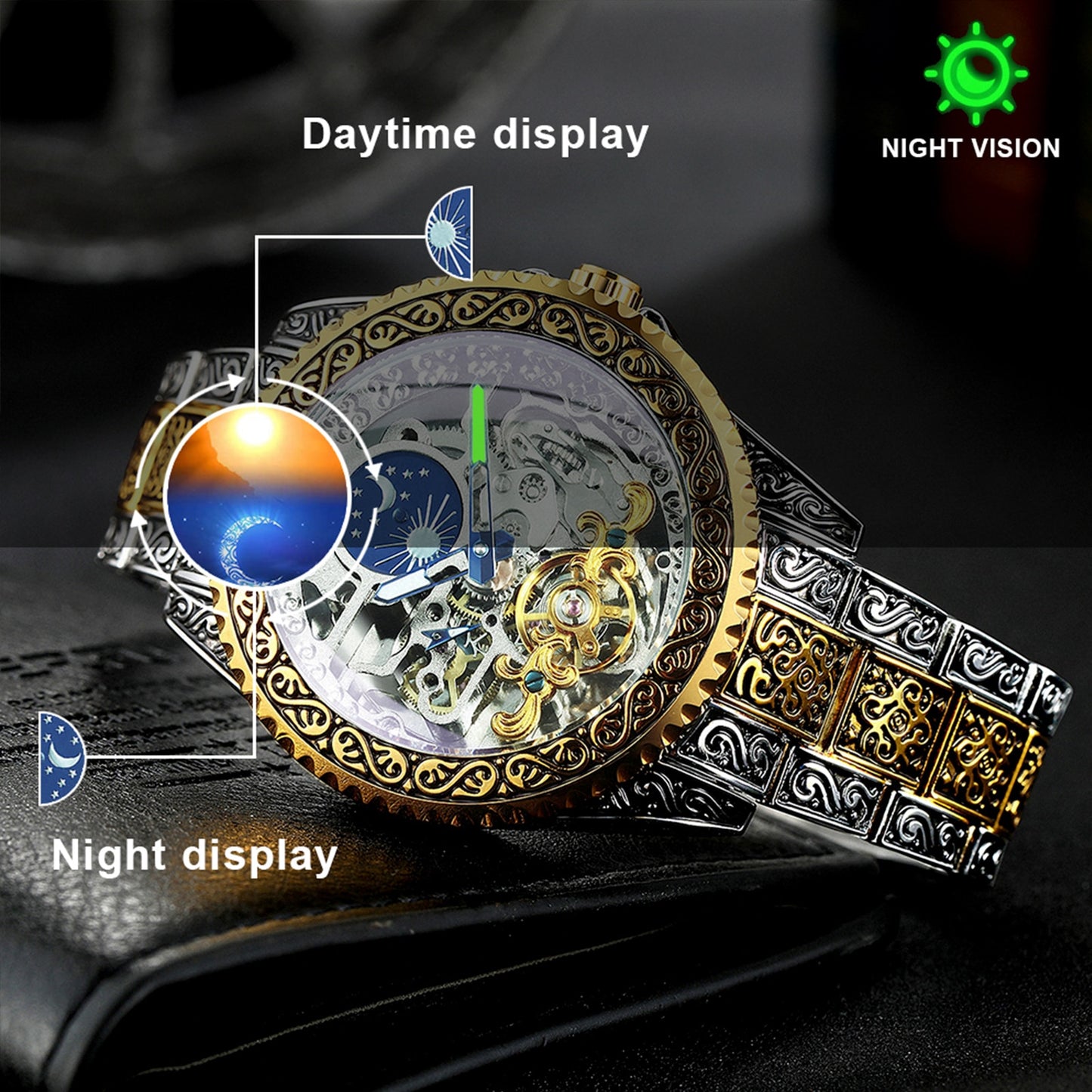 Luxury Moon Phase Mechanical Watch watch  Lastricks | London.