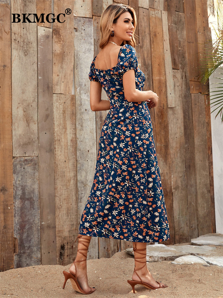 Floral Split Dress woman  Lastricks | London.