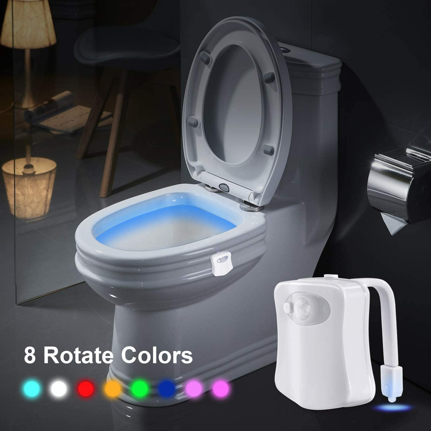 Toilet Bowl Waterproof Backlight   Lastricks London.